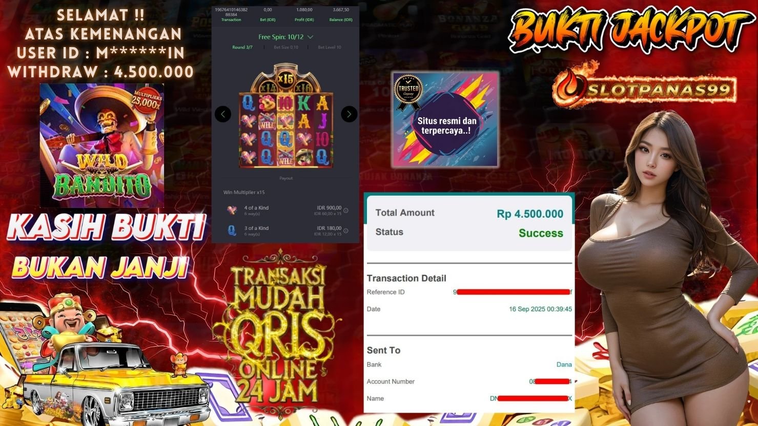 SLOTPANAS99 JACKPOT SLOT WILD BANDITO